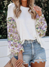 Floral Loosen Casual Long Sleeve Top