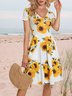 Floral Vacation Regular Fit Floral Dress