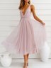 Party Spaghetti Regular Fit Summer Dress