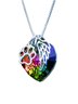 Heart Shaped Colored Stone Necklace