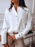 Plain Regular Fit Simple Shirt & Blouses
