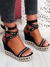 Fall Pu Leather Sandals